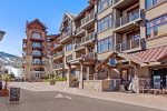 Step outside your Capitol Peak building and grab a snack at the Crepe Shack on your way to the Snowmass Gondola